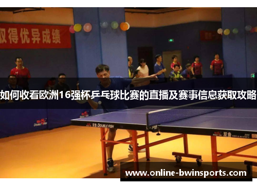 如何收看欧洲16强杯乒乓球比赛的直播及赛事信息获取攻略